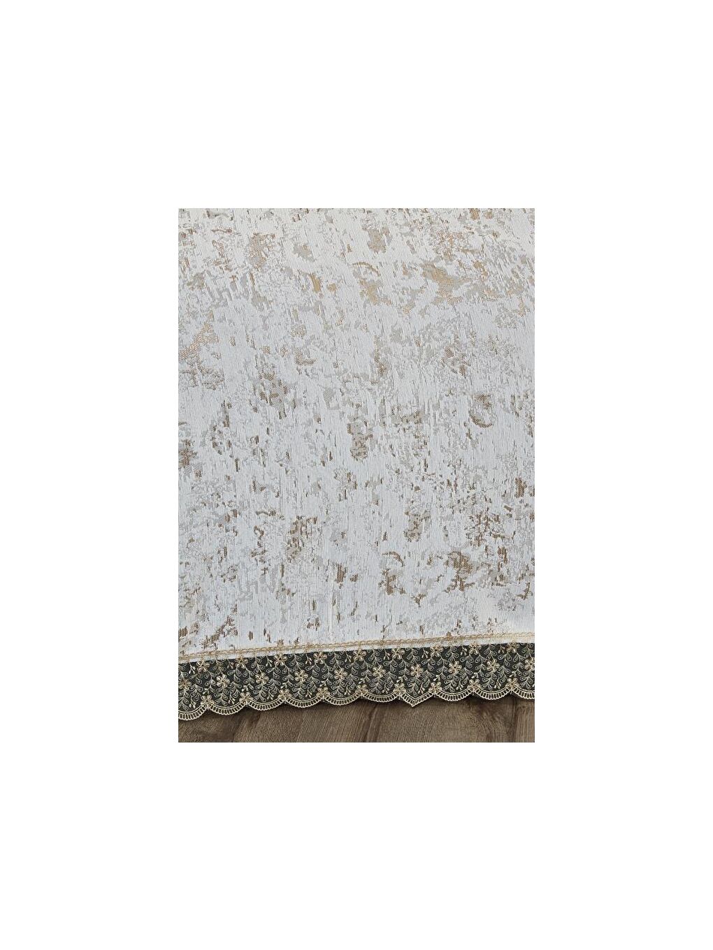 Karışık Yonca Yatak Örtüsü Krem Cappucino-4