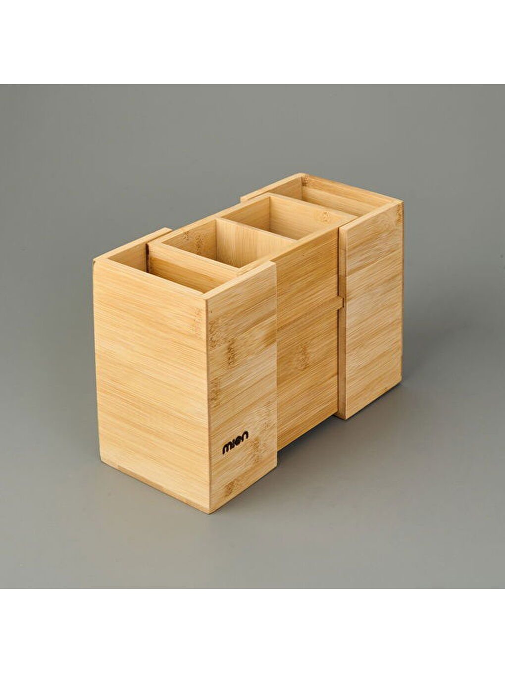 Açılır Bambu Kaşıklık - Açık Kahverengi-2