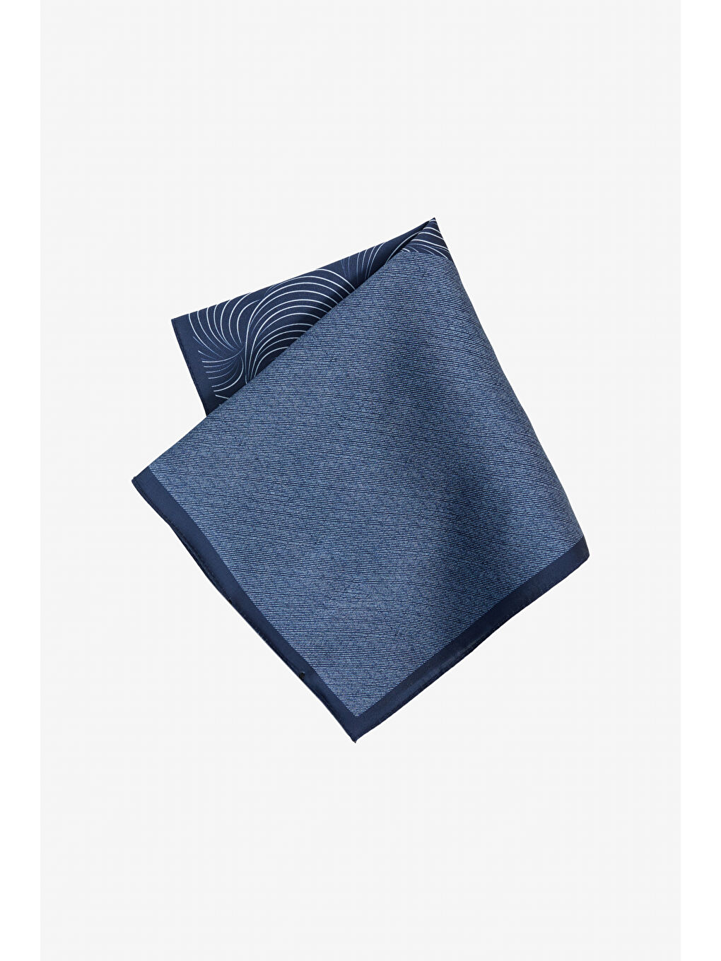 Erkek Lacivert-Beyaz Mendil