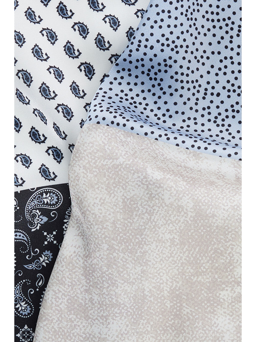 Erkek Siyah-Beyaz Mendil-2