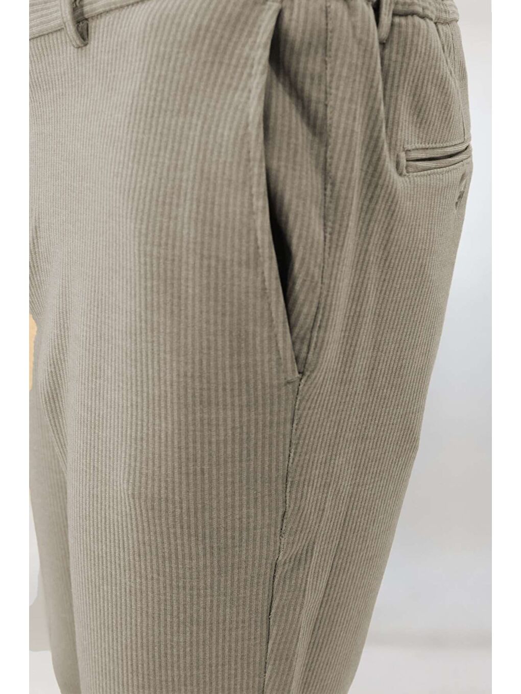Gri Dynamic Fit Lastikli İpli Erkek Pantolon | Konforlu Smart Casual-2