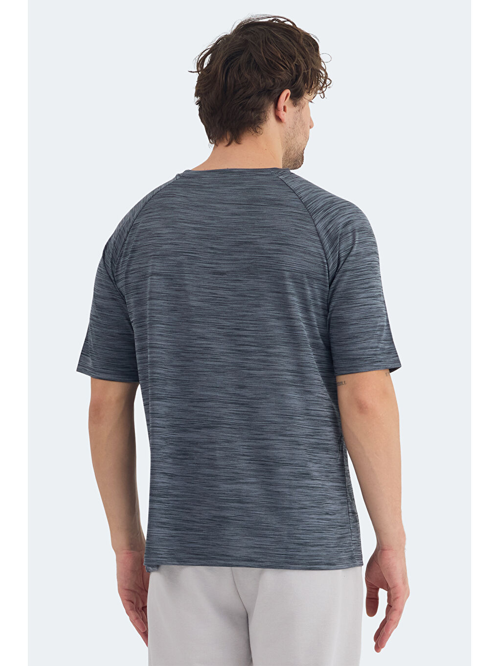 REDVALE Erkek Koyu Gri Tişört-5