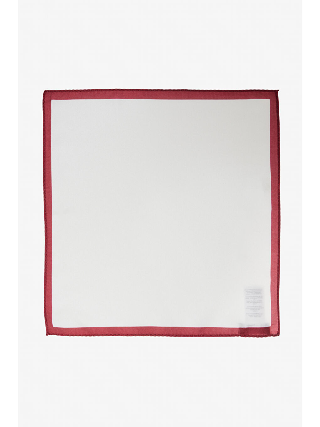 Erkek Beyaz-Bordo Desenli Mendil-1