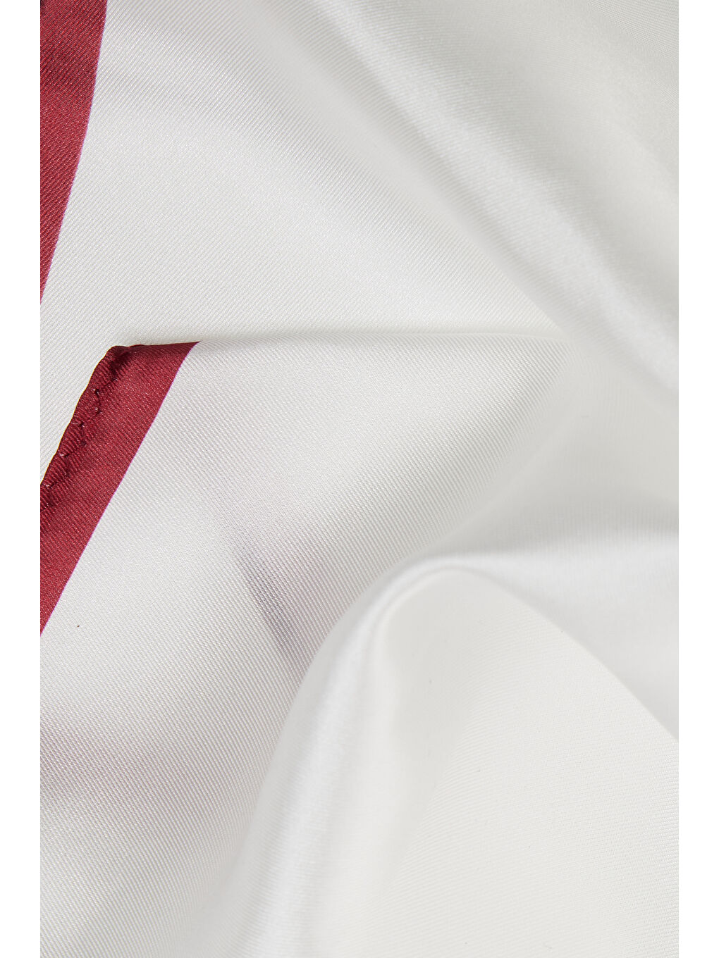 Erkek Beyaz-Bordo Desenli Mendil-2