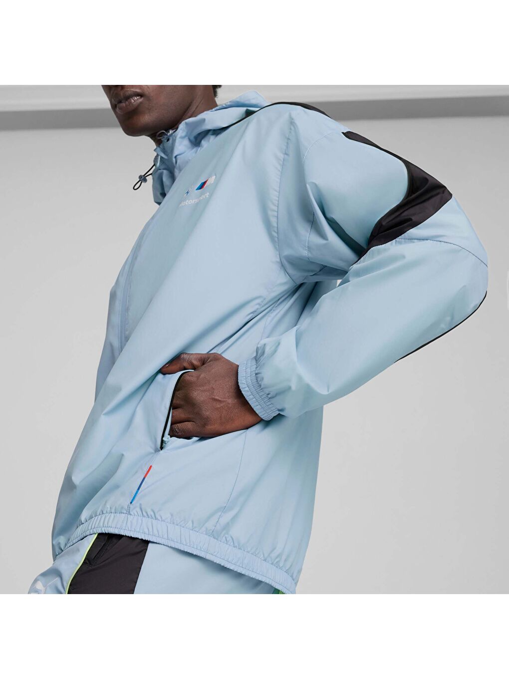 Yeşil BMW M Motorsport MT7+ Erkek Rüzgarlık-4