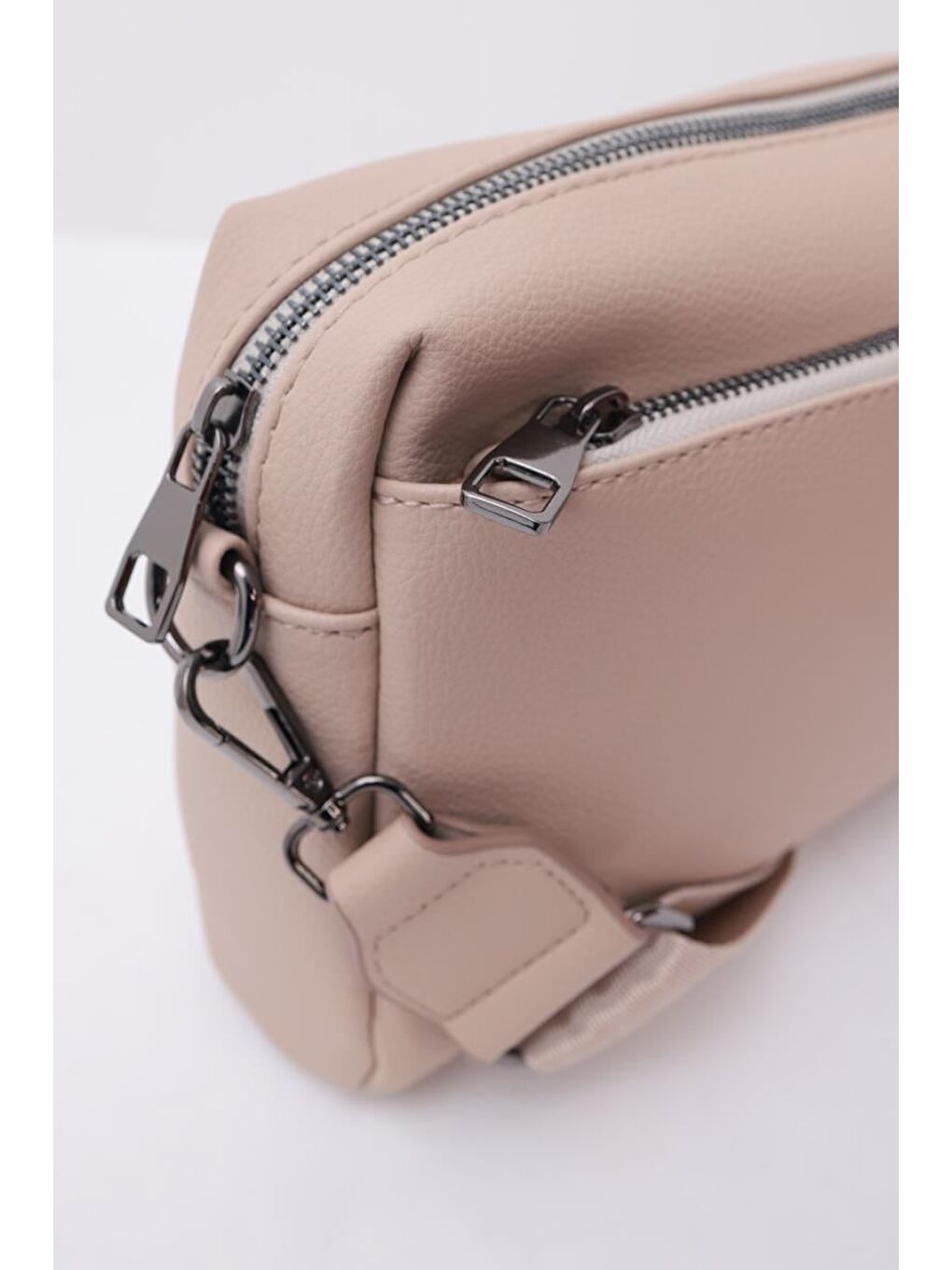 Bej-3 Bölmeli Çapraz Çanta-3