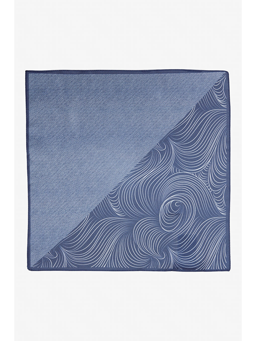 Erkek Lacivert Desenli Mendil-1