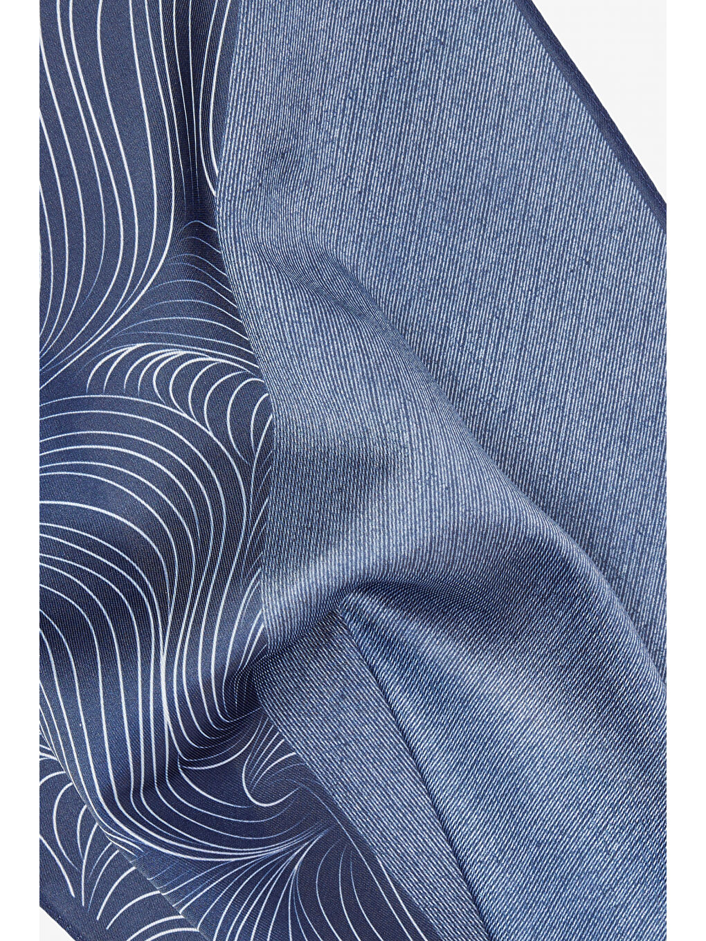 Erkek Lacivert Desenli Mendil-2