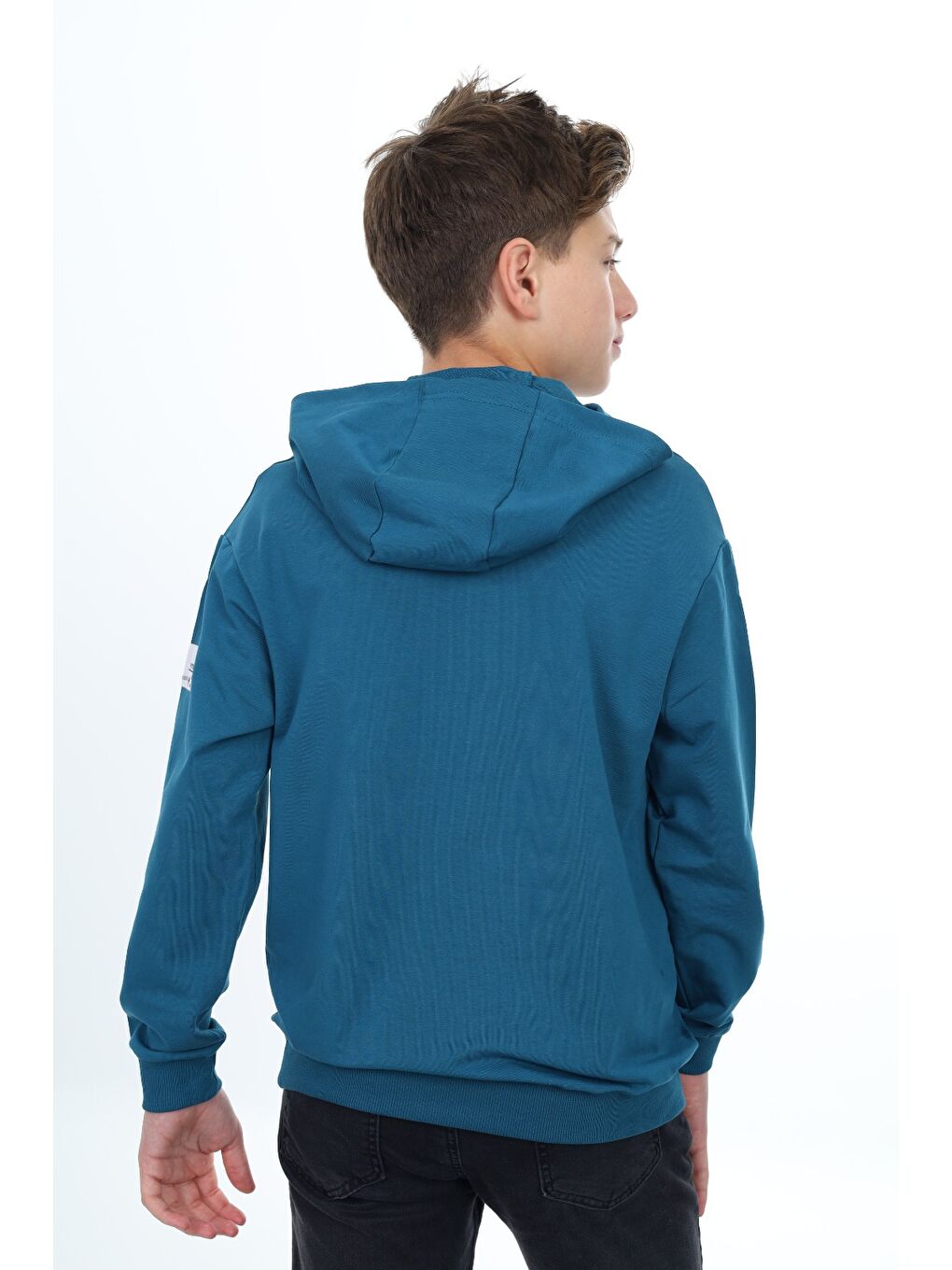 Petrol Erkek Çocuk Nakışlı Sweatshirt-3