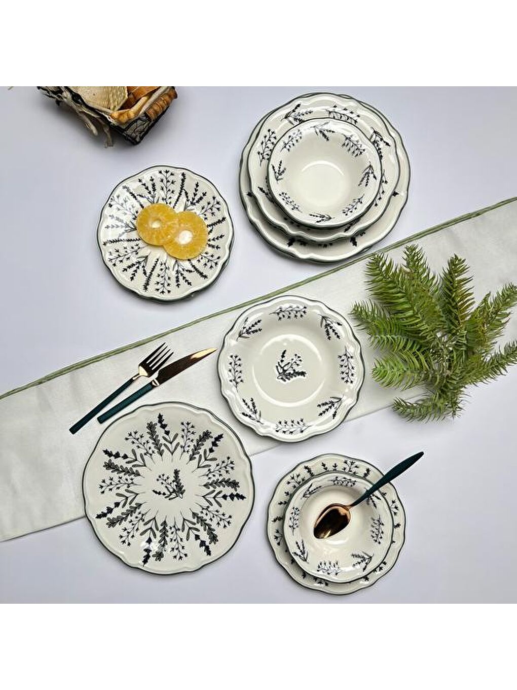 Karışık Kitchen Fragile 24 Parça Yemek Takımı - Renkli