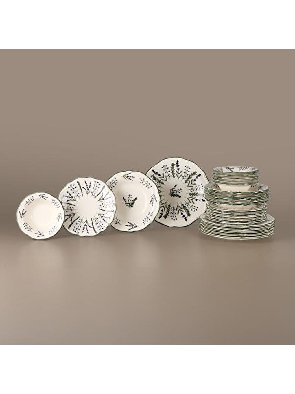 Karışık Kitchen Fragile 24 Parça Yemek Takımı - Renkli-6