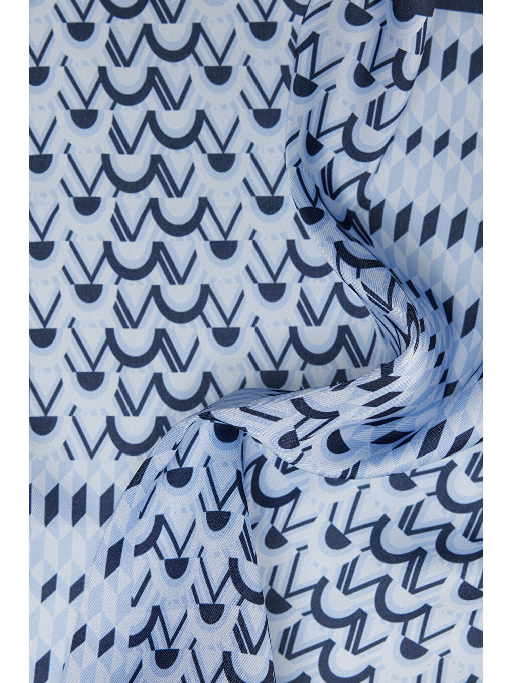 Erkek Lacivert-Mavi Desenli Mendil-2