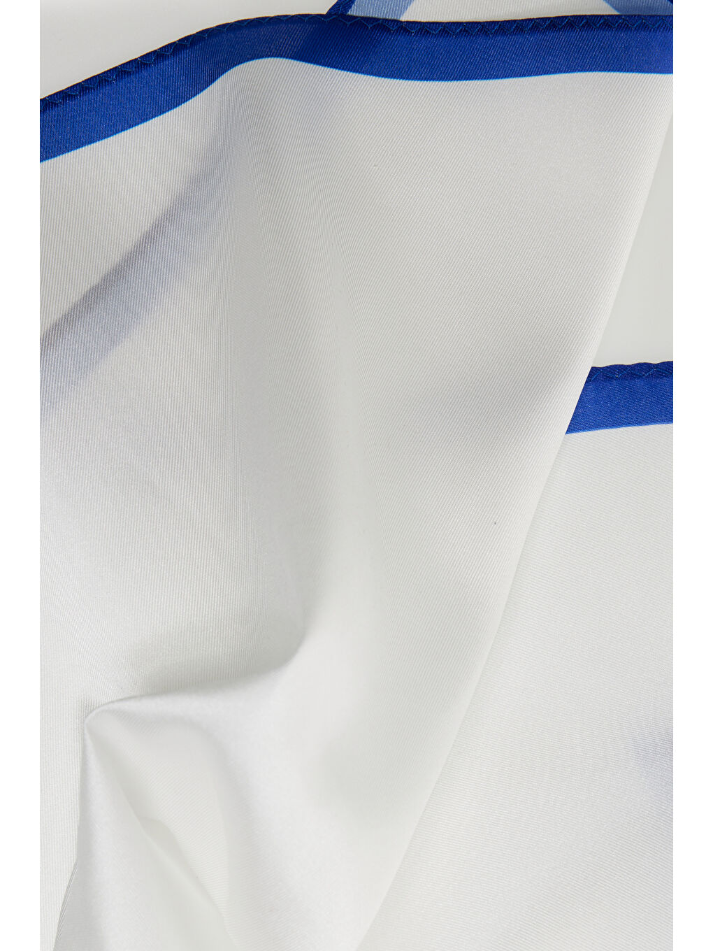 Erkek Beyaz-Saks Desenli Mendil-2