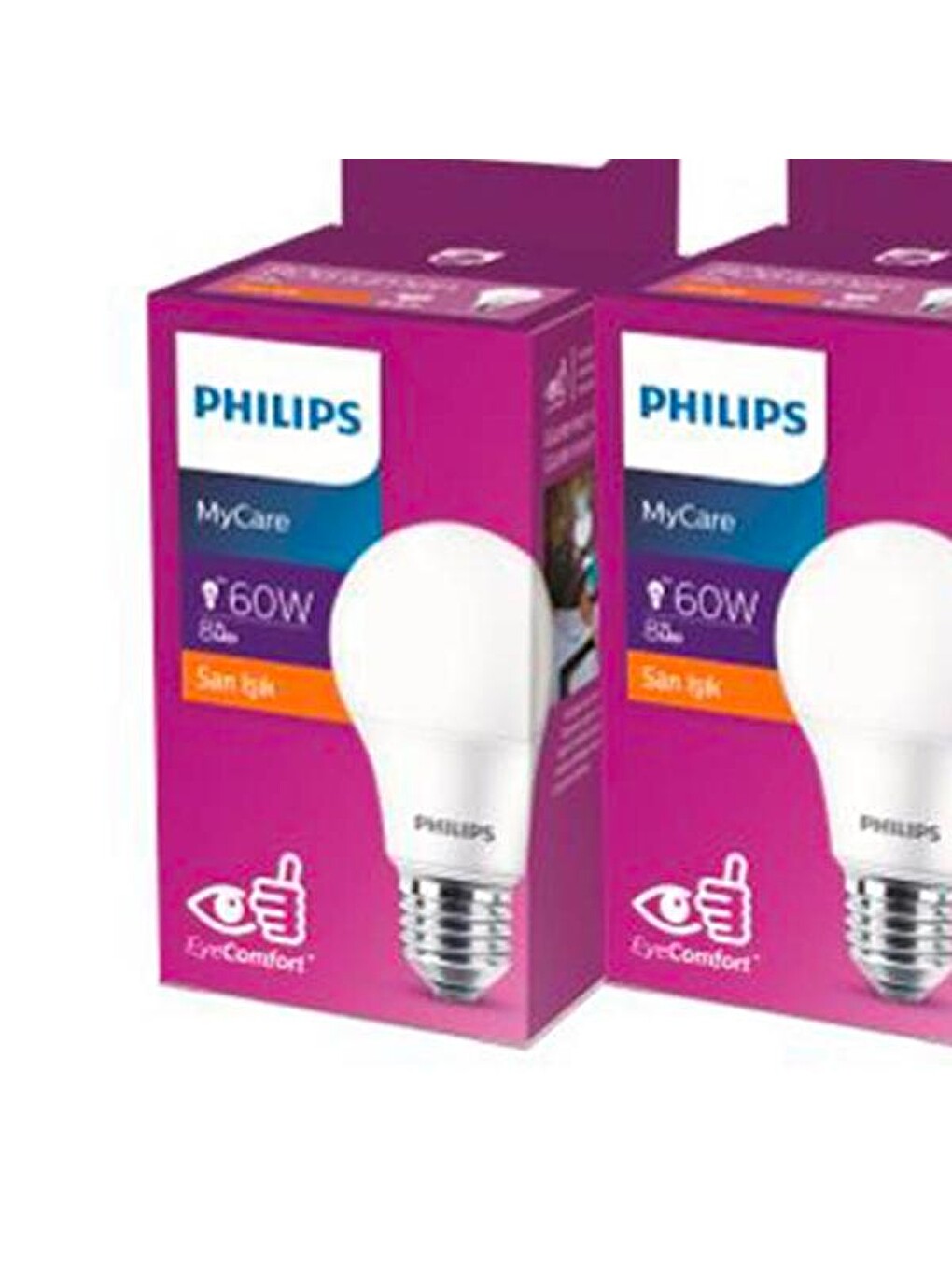 Beyaz LedBulb 8-60W 720Lm E27 New Gen 3’Lü Ampul - 2700K - Sarı Işık-4
