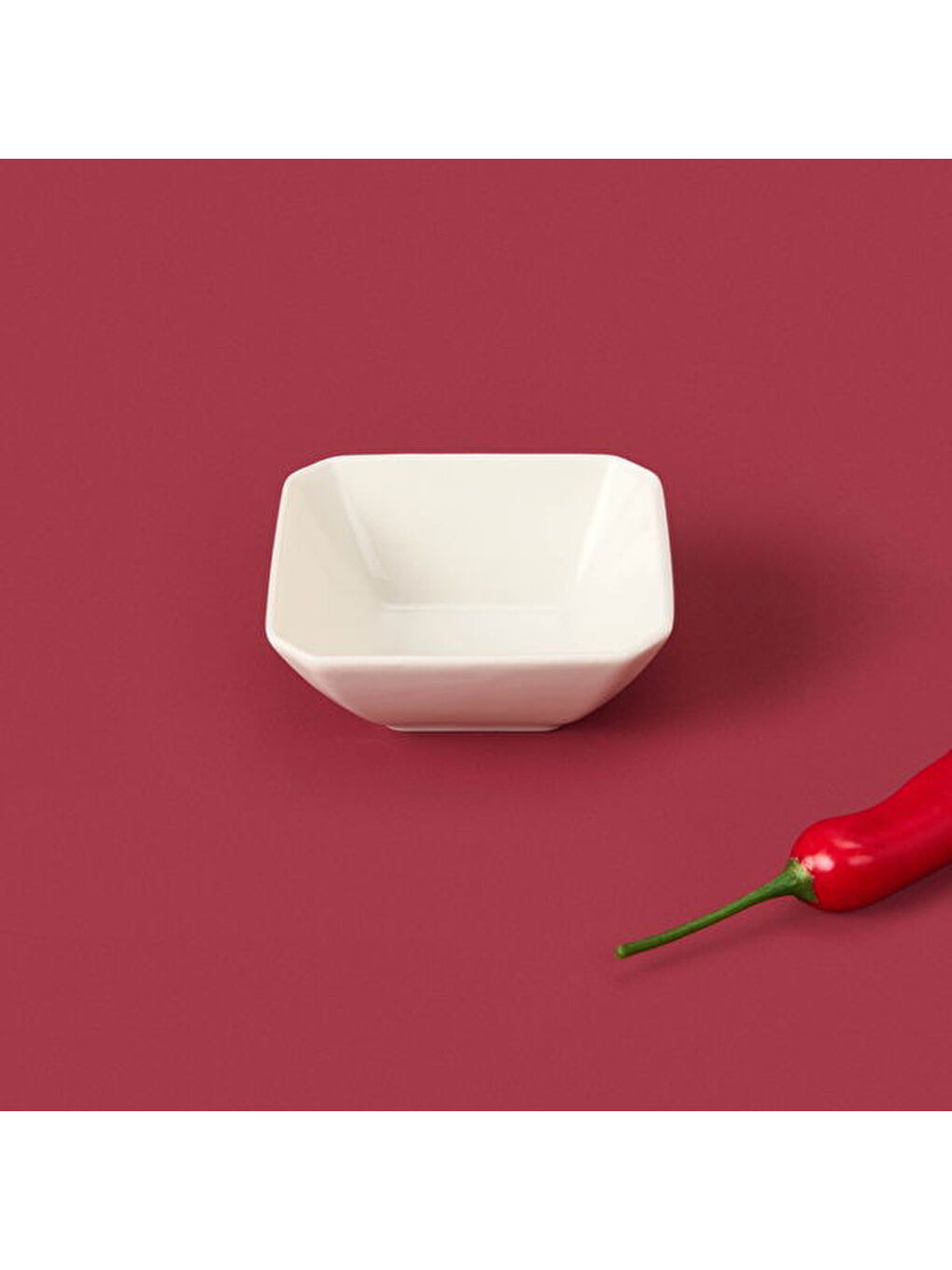 Köşeli Sosluk - Beyaz - 7 cm-2