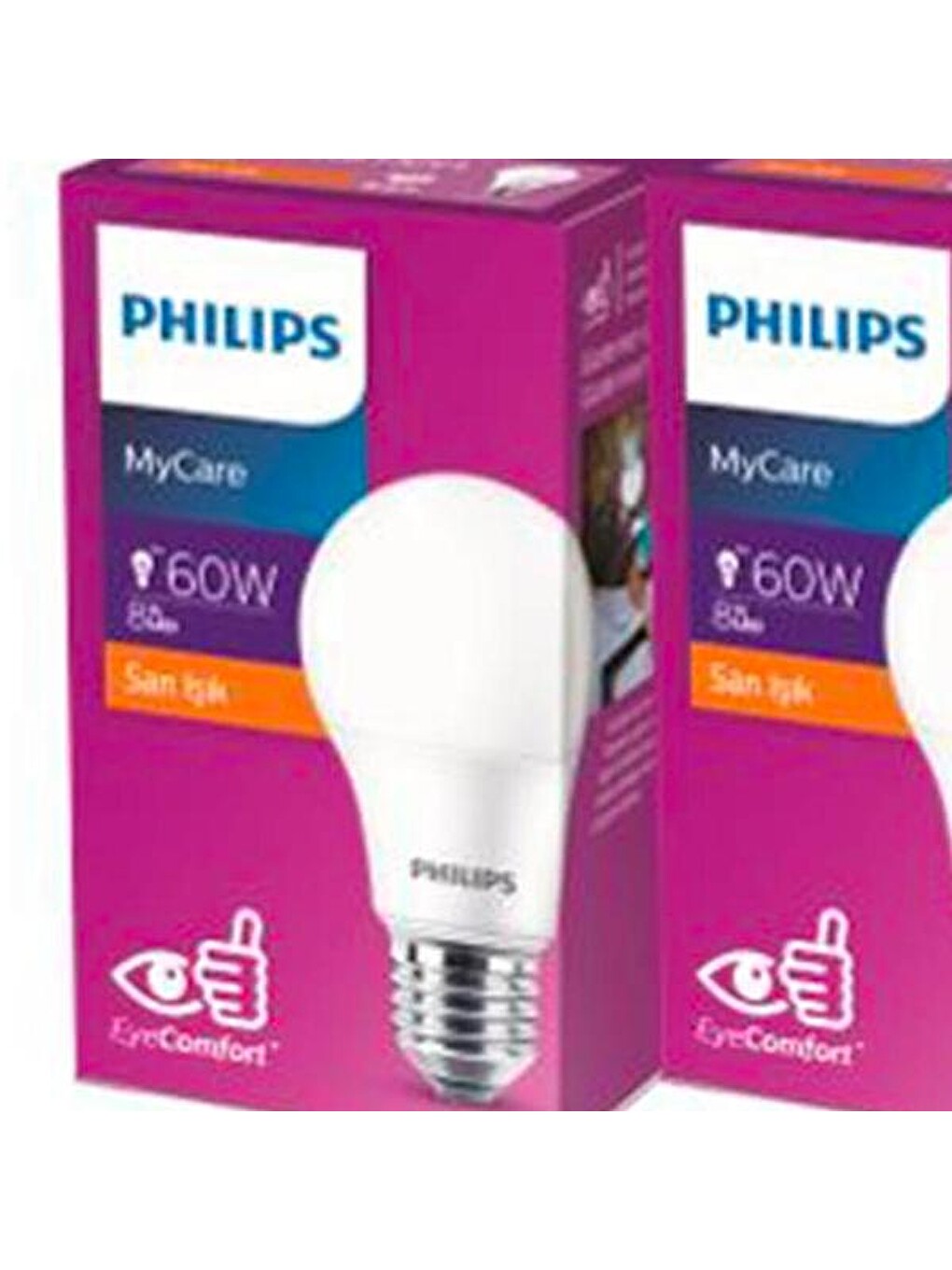 Beyaz LedBulb 8-60W 720Lm E27 New Gen 3’Lü Ampul - 2700K - Sarı Işık-5