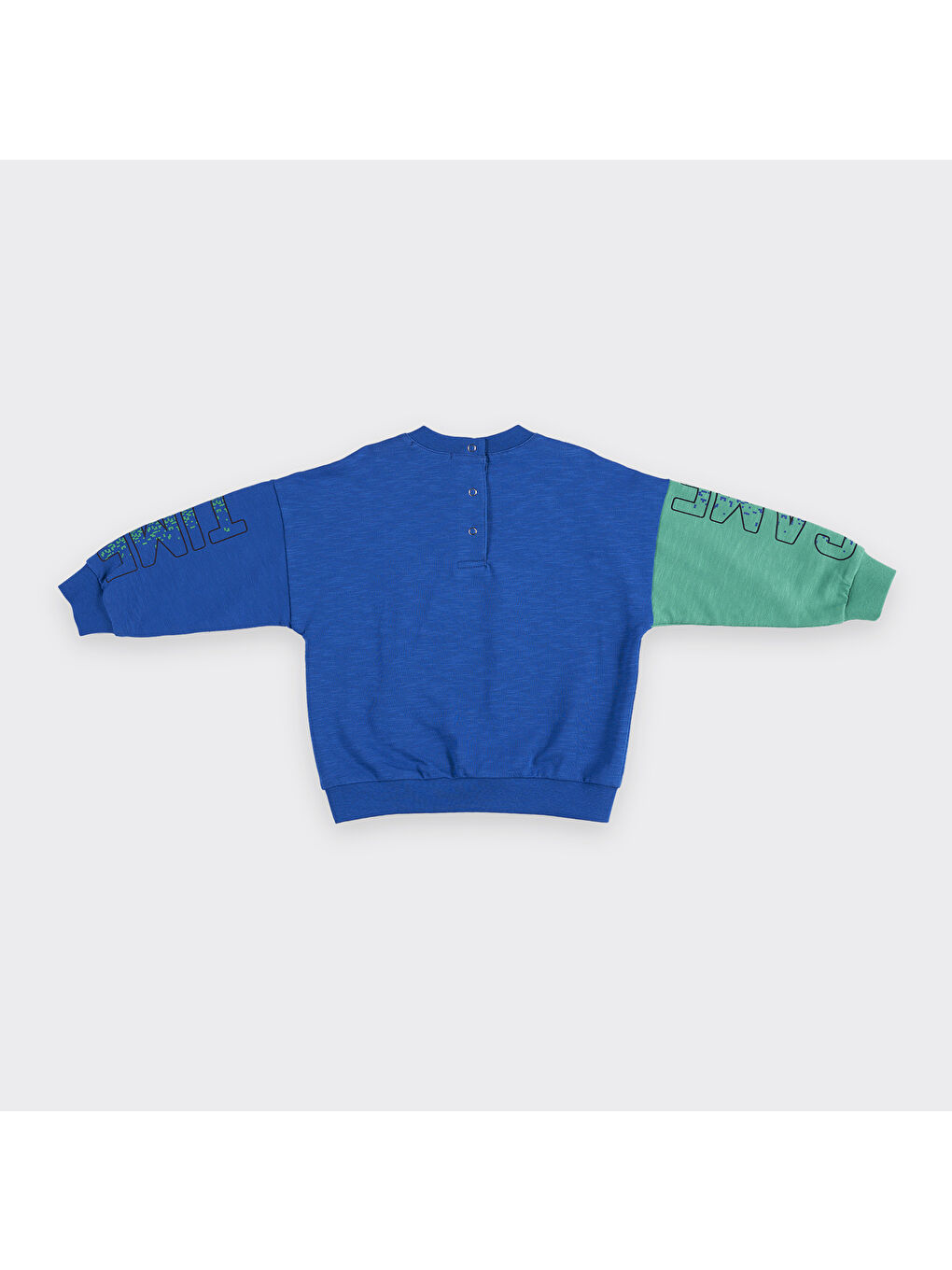 Panço Mavi Erkek Çocuk  Baskılı Sweatshirt - 1