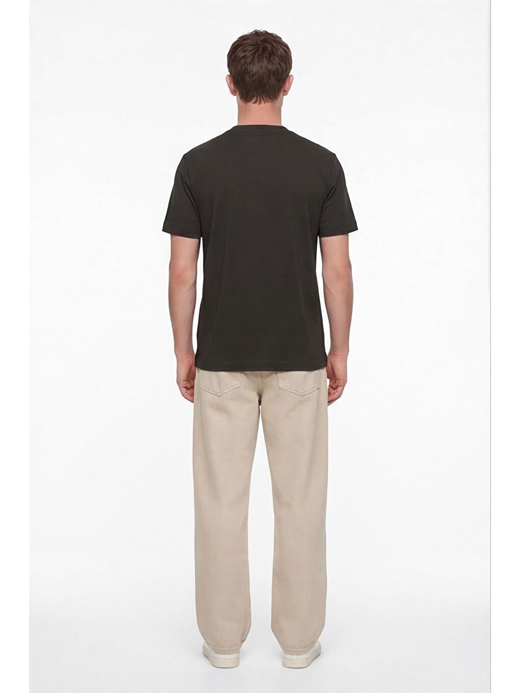 Mavi Erkek Nefti Normal Kesim Regular Fit %100 Pamuk Dokuma Bisiklet Yaka Basic T-Shirt-3