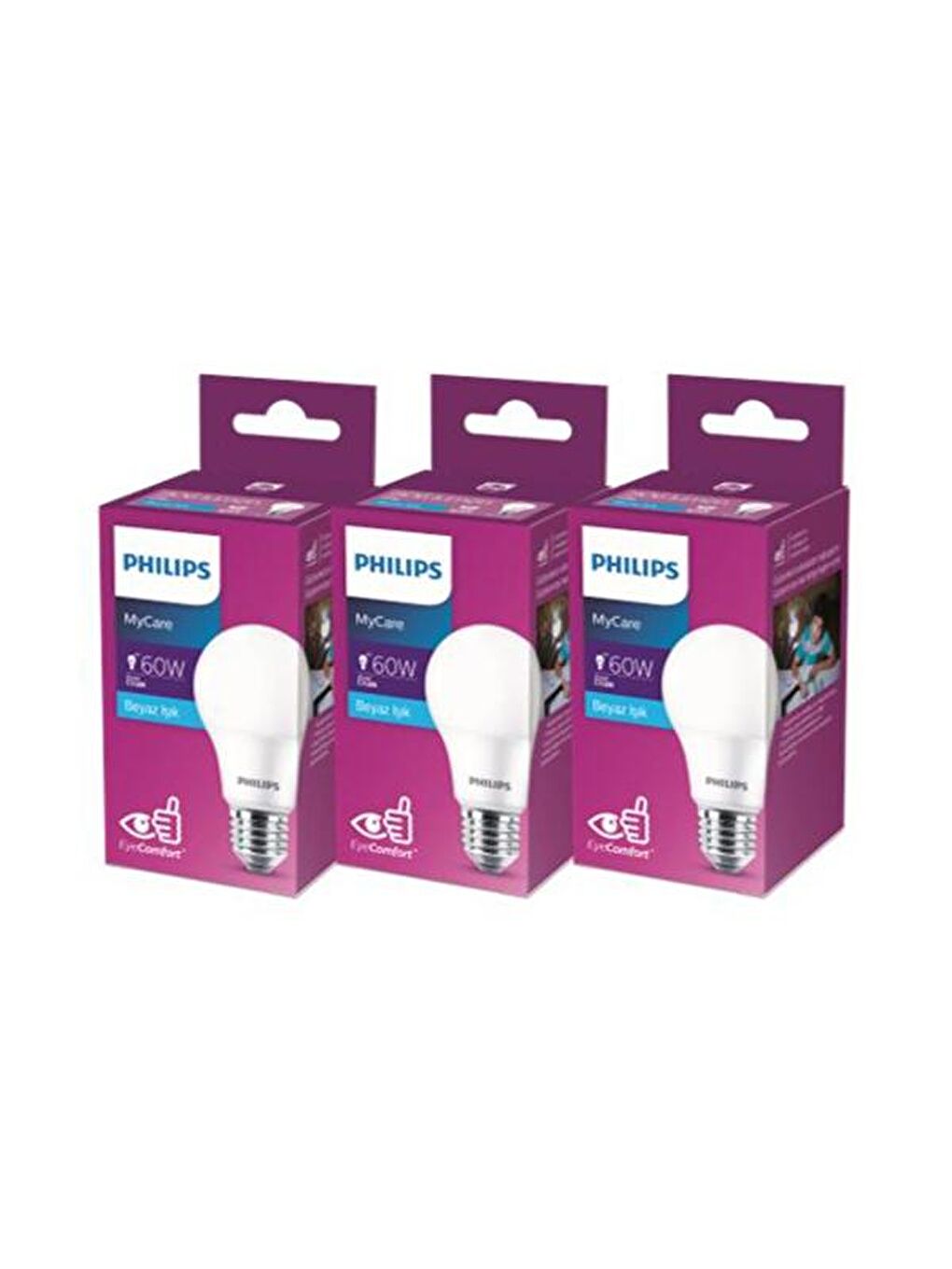 LedBulb 8-60W 720Lm E27 New Gen 3’Lü Ampul - 6500K - Beyaz Işık-1