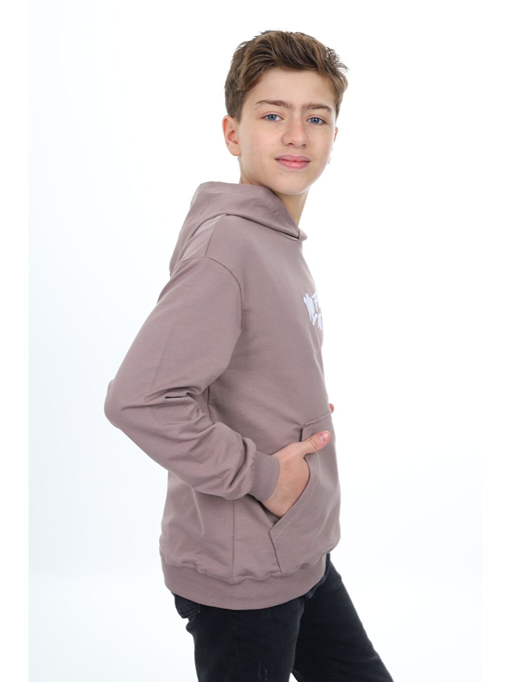 Toontoykids Kahverengi Erkek Çocuk Nakışlı Sweatshirt - 2