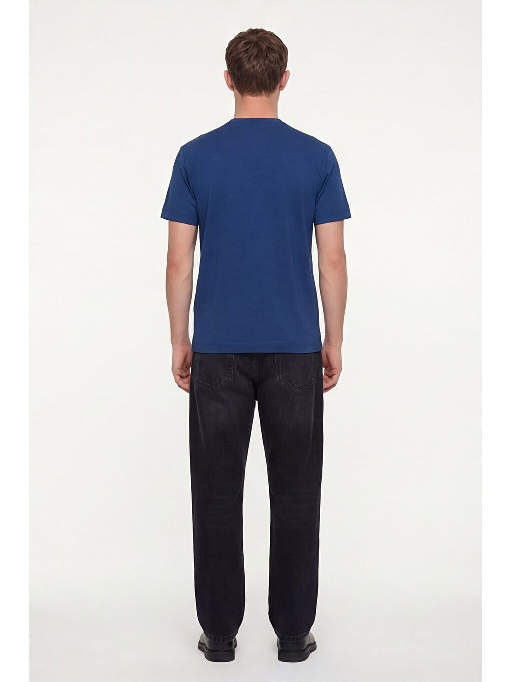 Mavi Erkek Parlement Normal Kesim Regular Fit %100 Pamuk Dokuma Bisiklet Yaka Basic T-Shirt-3