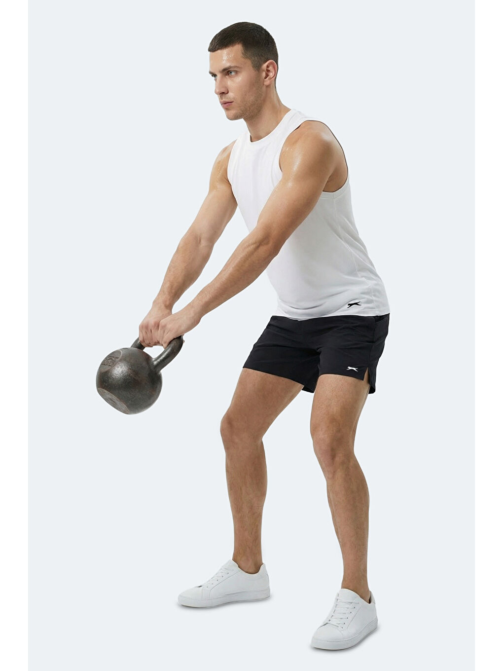 KULAP Erkek Kolsuz Beyaz Tişört-4