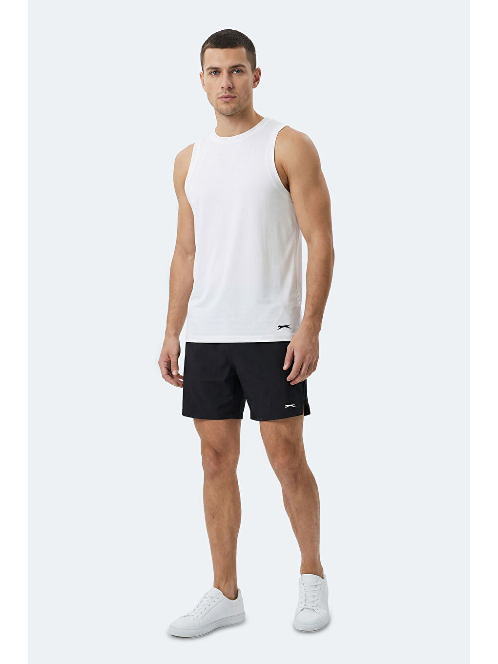 KULAP Erkek Kolsuz Beyaz Tişört-7