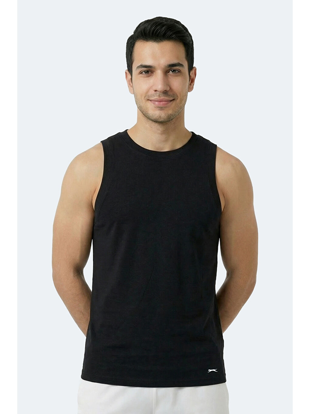 KULAP Erkek Kolsuz Siyah Tişört-4