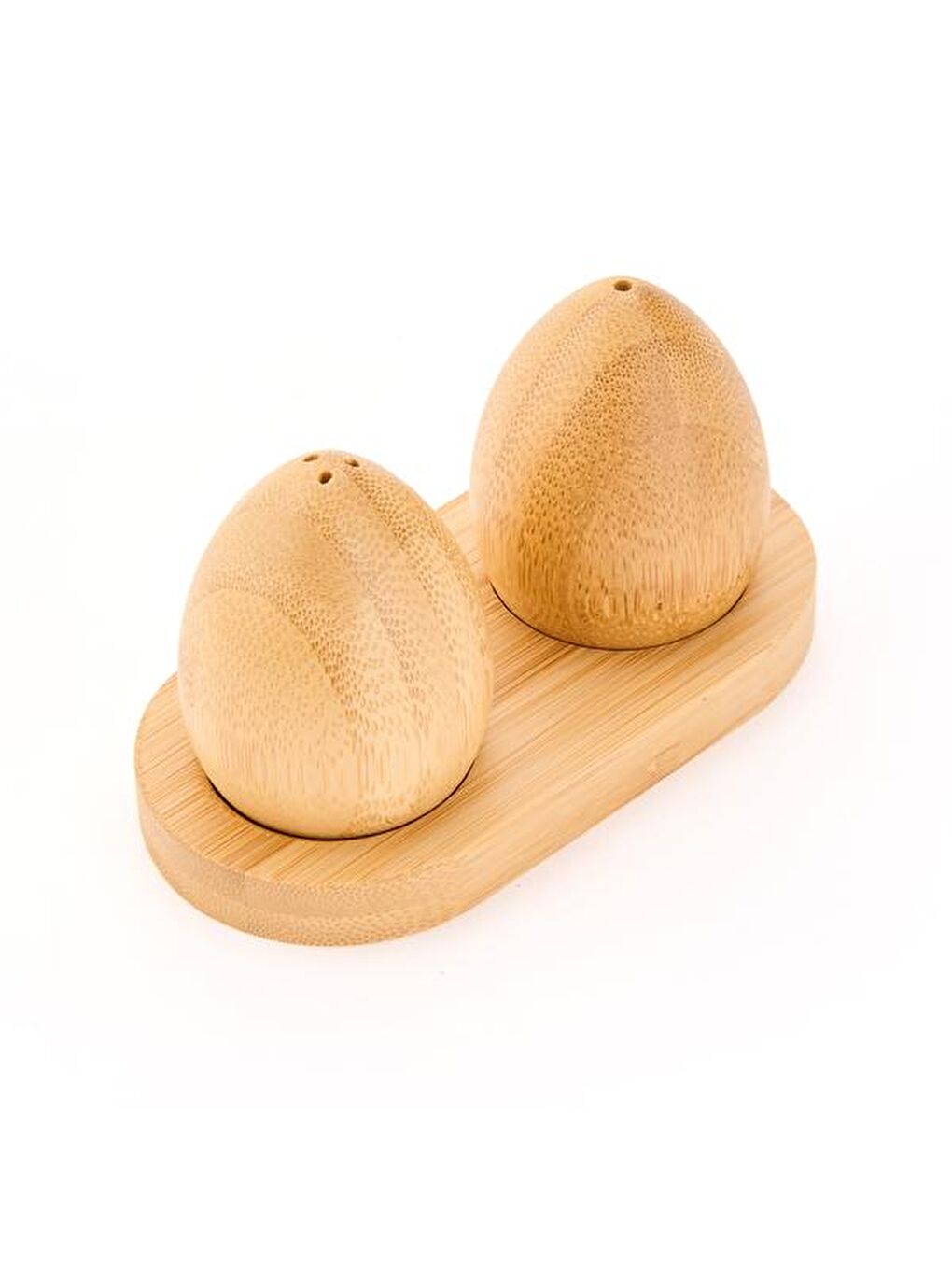 Yumurta Tuzluk Biberlik - Kahverengi - 11,8x6x6,6 cm-3