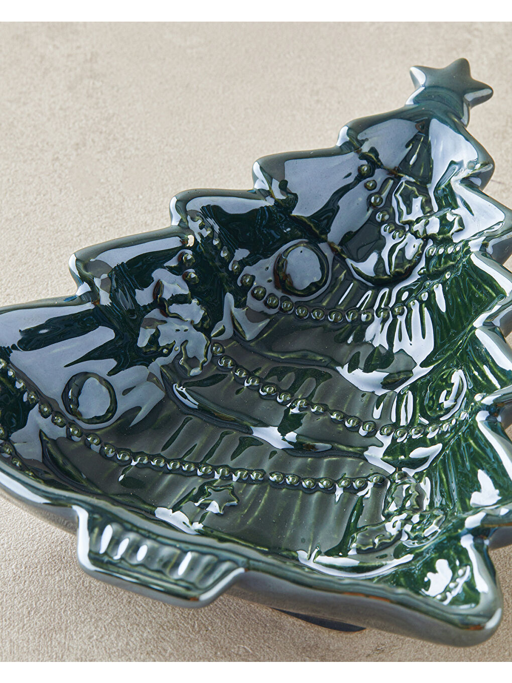 Green Pine Dolomite Pasta Tabağı 21 cm Yeşil-2