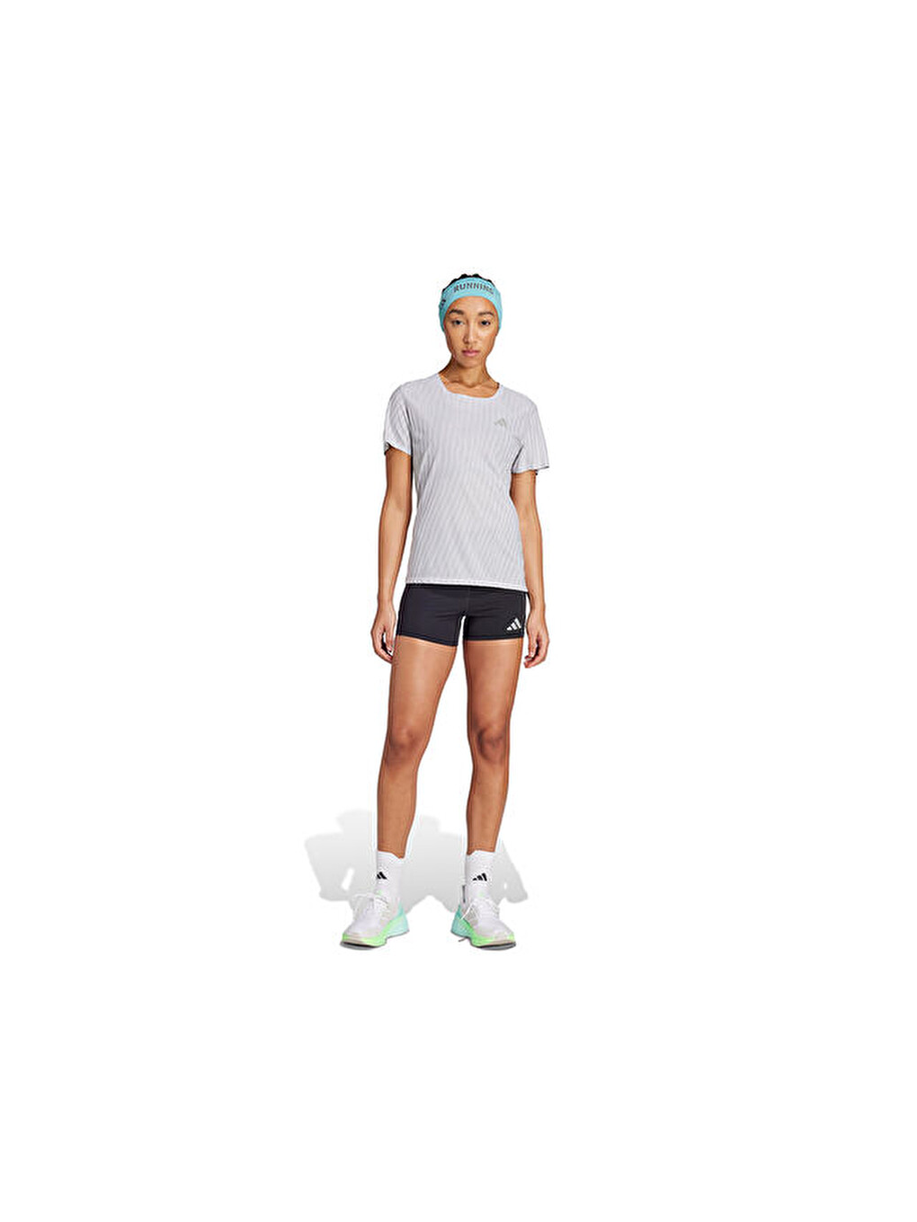 Adi365 Co Tee W Kadın Koşu Tişörtü Jm5704 Gri-3