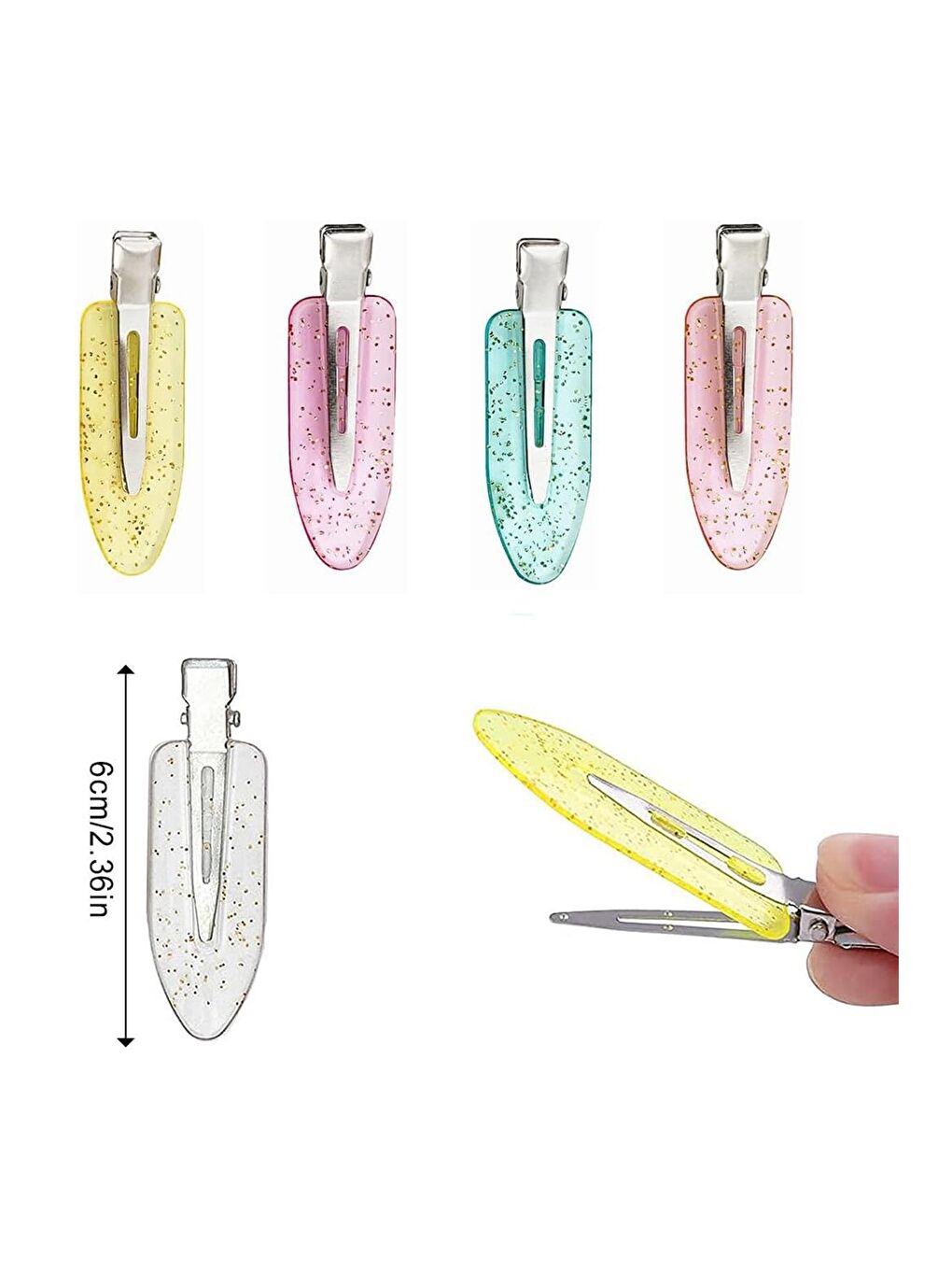 Karışık Renkli Spa ve Cilt Bakım Saç Tokası Seti 16 Adet-1