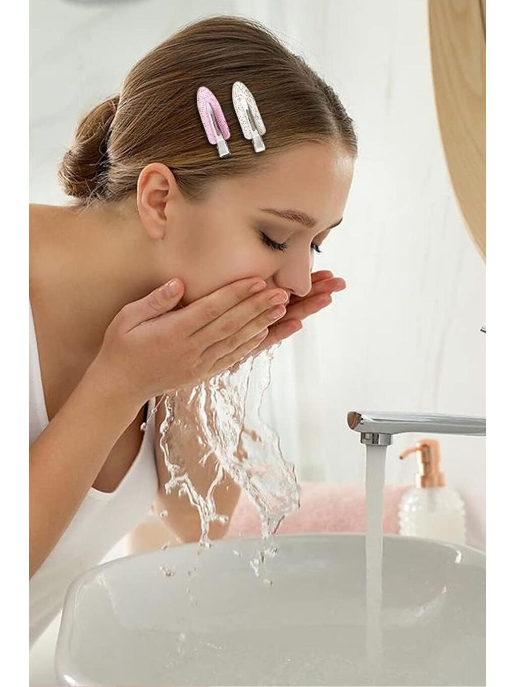 Karışık Renkli Spa ve Cilt Bakım Saç Tokası Seti 16 Adet-2