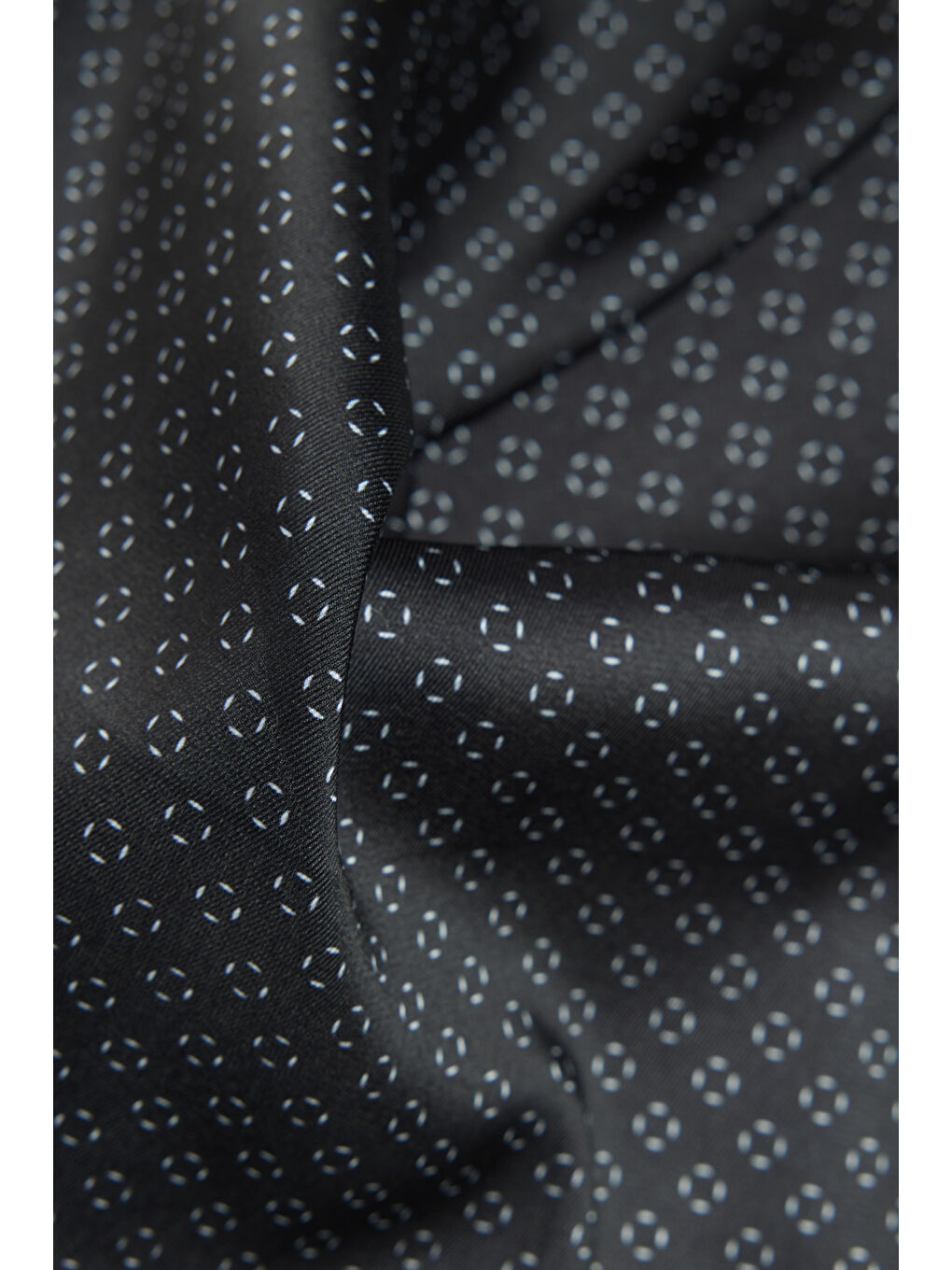 Erkek Siyah Desenli Mendil-2