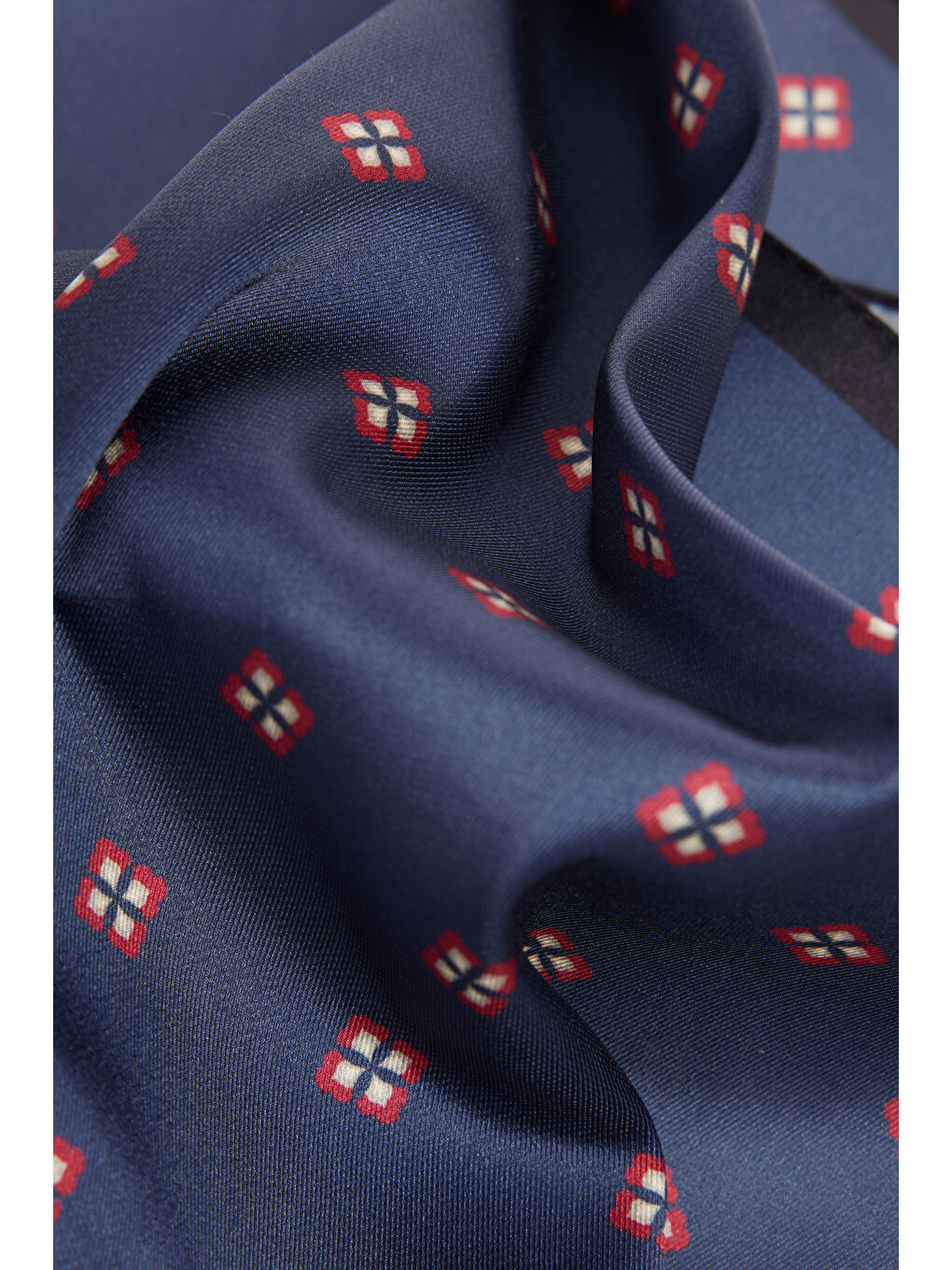 Erkek Lacivert Desenli Mendil-2