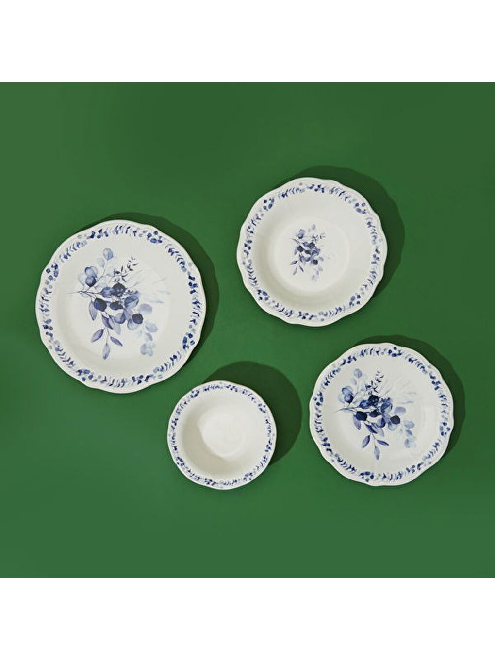 Karışık Kitchen Blueness 24 Parça Yemek Takımı - Renkli-4