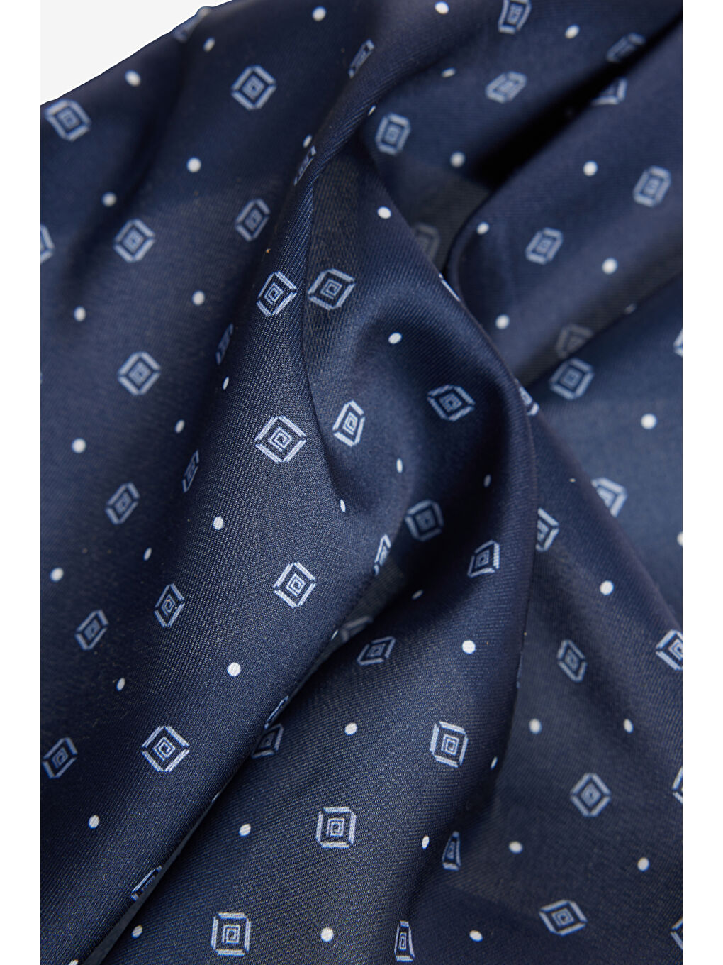 Erkek Lacivert Desenli Mendil-2