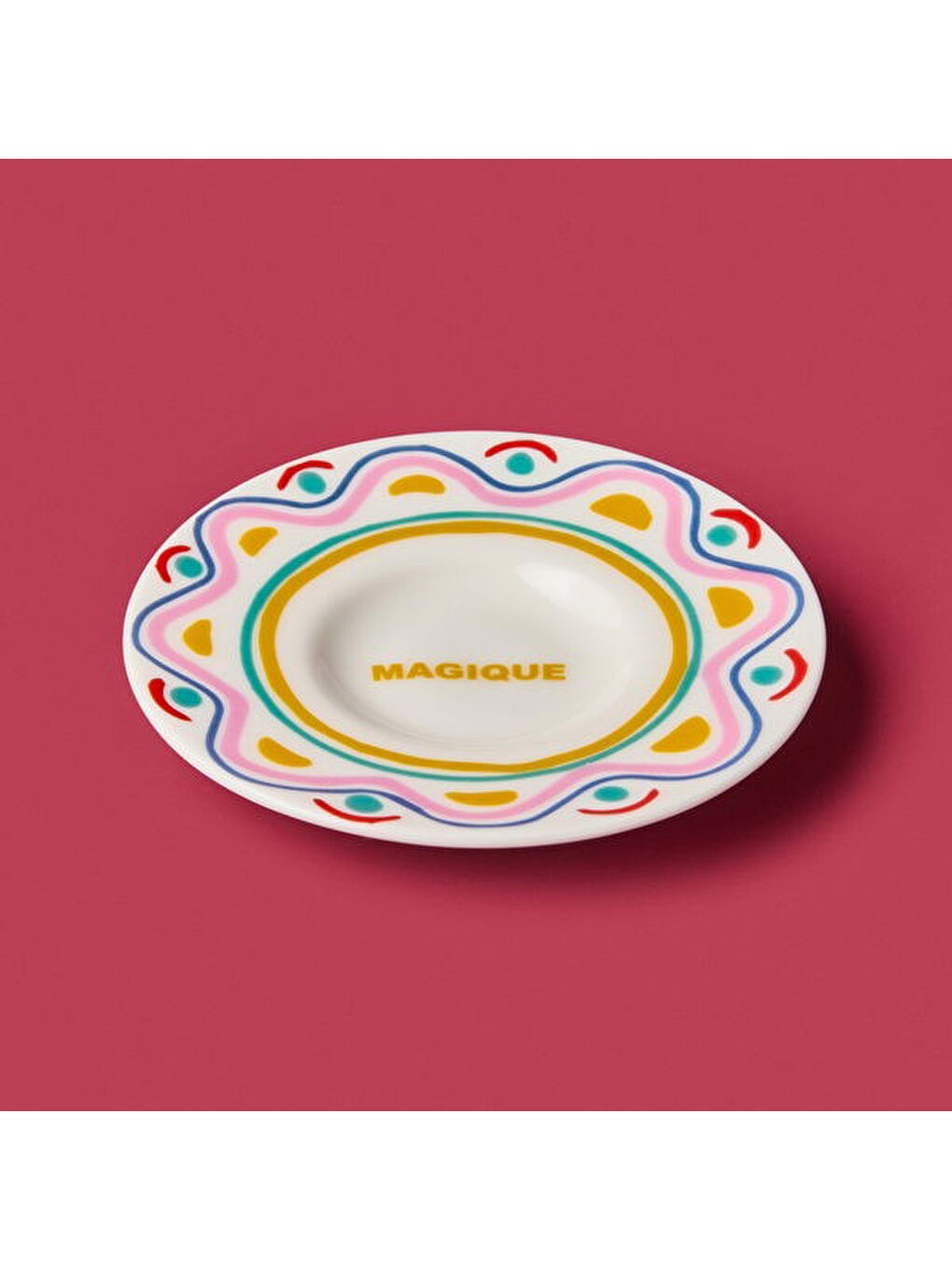 Karışık Kitchen Magique Çay Tabağı - Renkli - 13 cm