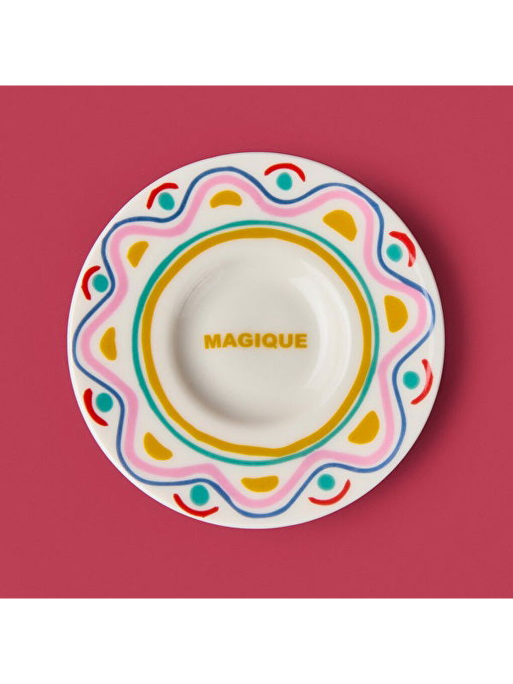 Karışık Kitchen Magique Çay Tabağı - Renkli - 13 cm-1