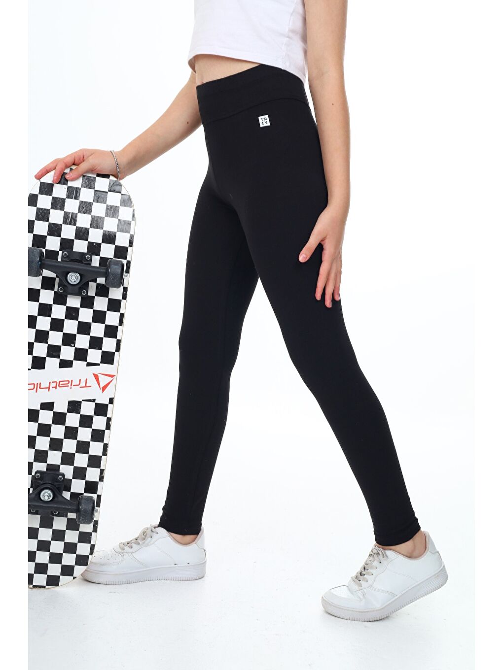 Lacivert Kız Çocuk Baskılı Tayt-1