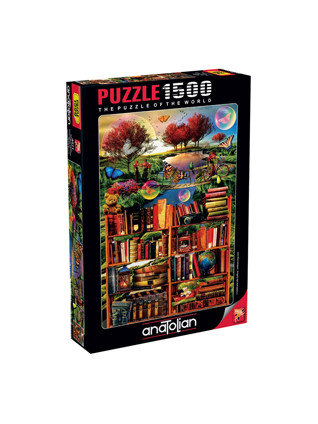 Anatolian Renksiz Puzzle 1500 Parça Kitap Dünyası 4571