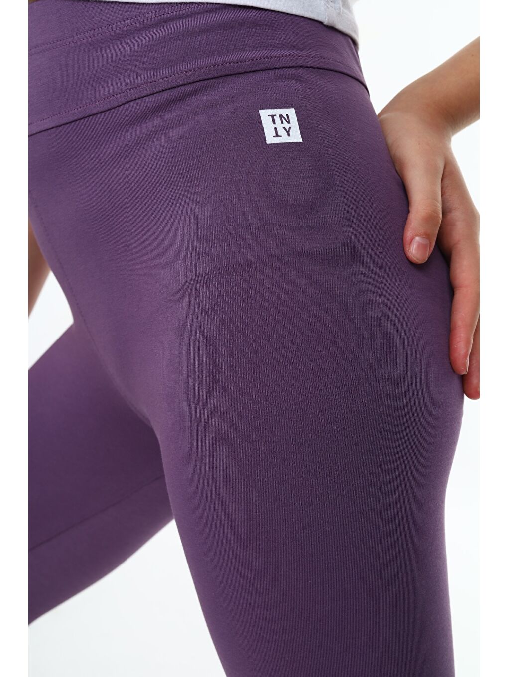 Mor Kız Çocuk Baskılı Tayt-2