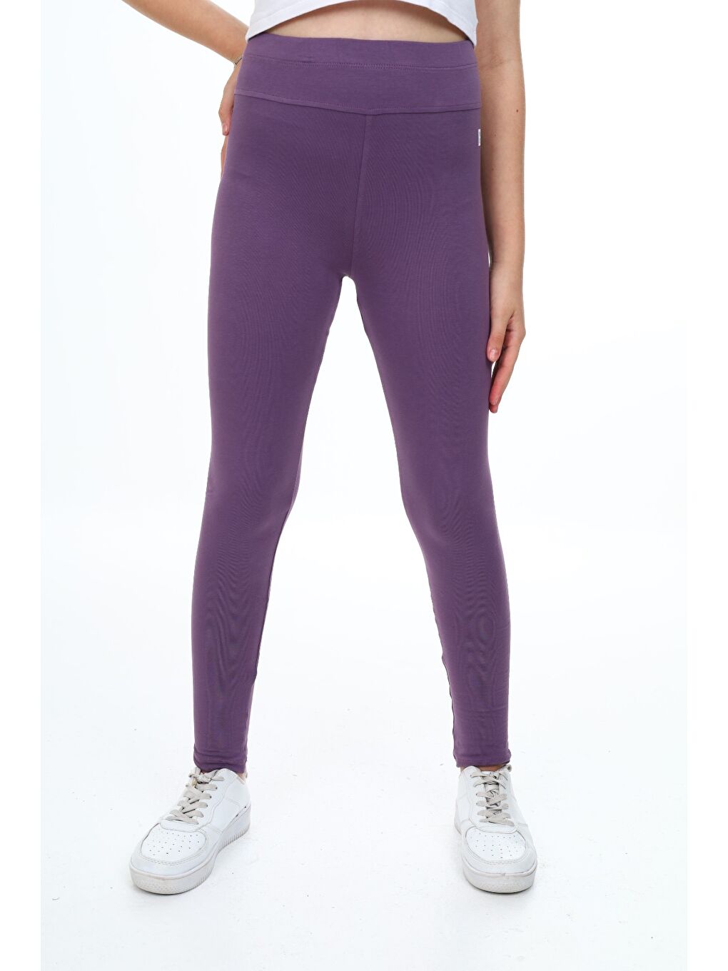 Mor Kız Çocuk Baskılı Tayt-3