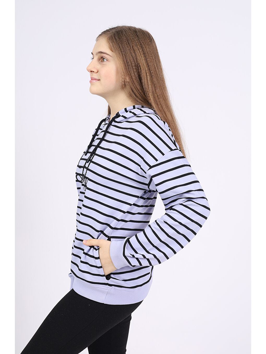 Mavi Kız Çocuk Nakışlı Sweatshirt-1