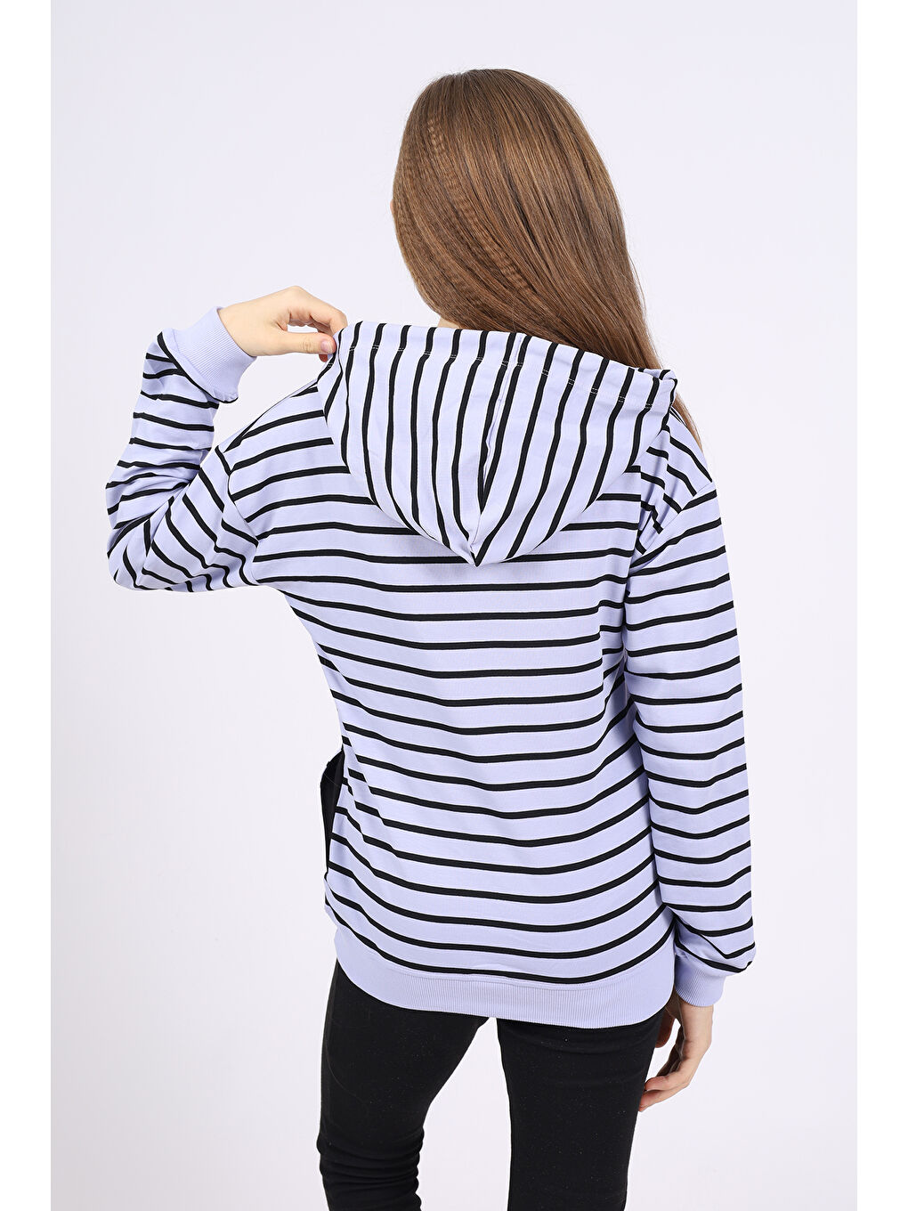 Mavi Kız Çocuk Nakışlı Sweatshirt-2