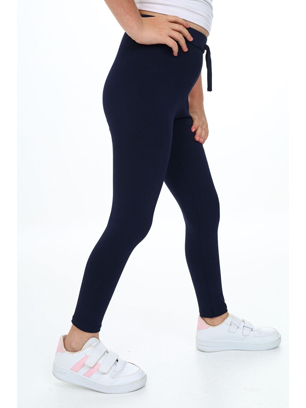 Lacivert Kız Çocuk Baskılı Tayt-2