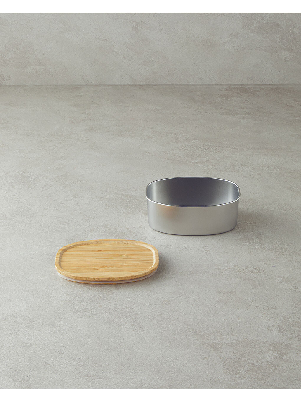 Gri Nador Paslanmaz Çelik Lunch Box 550 ml Silver-1