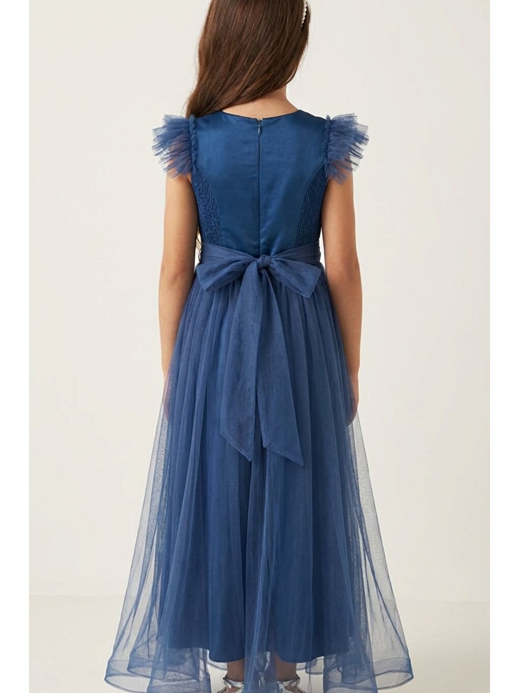 Mavi Kız Çocuk Abiye-2