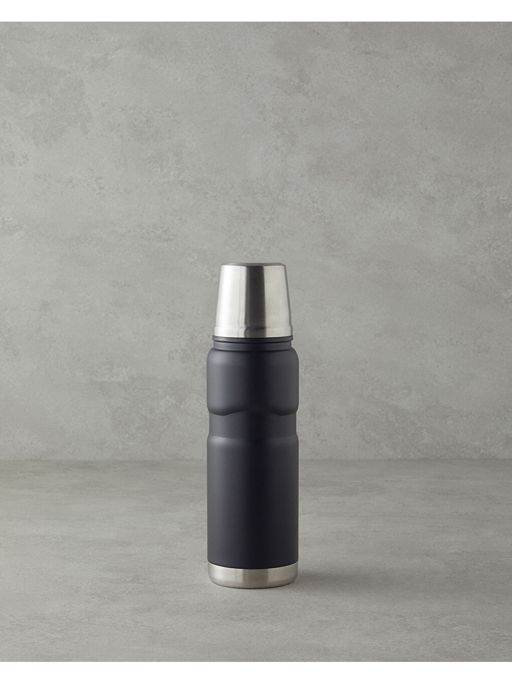 HeatLock Çelik Bardaklı Termos 500 ml Siyah