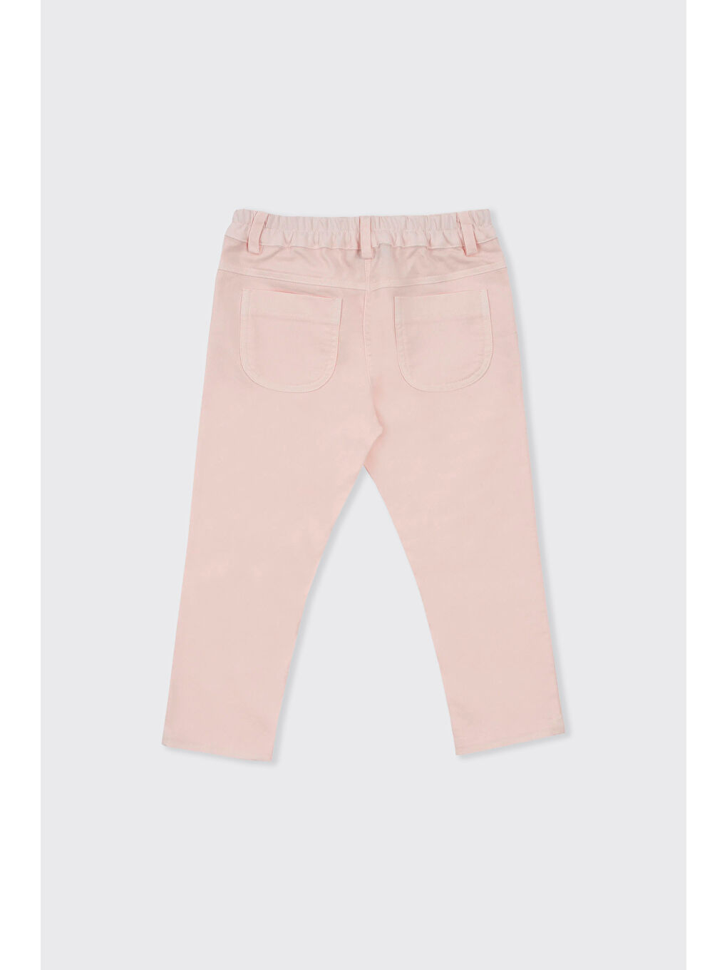 Kız Bebek Düğmeli Pembe Pantolon-1
